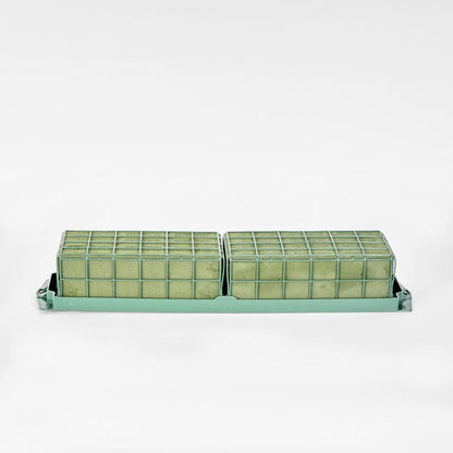 Double Brick Caged Oasis Floral Foam Attached To Plastic Base