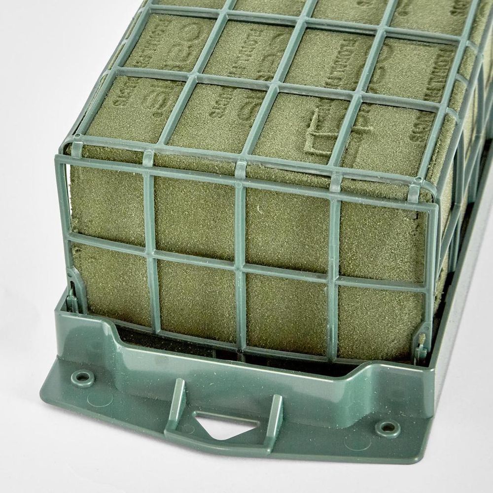 Double Brick Caged Oasis Floral Foam Attached To Plastic Base
