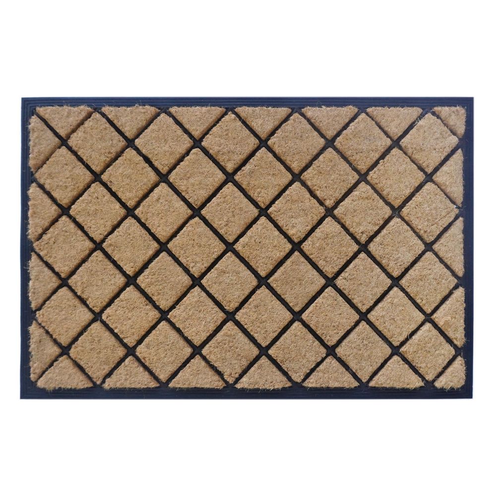 Trellis Coir & Rubber Doormat Large 60X90