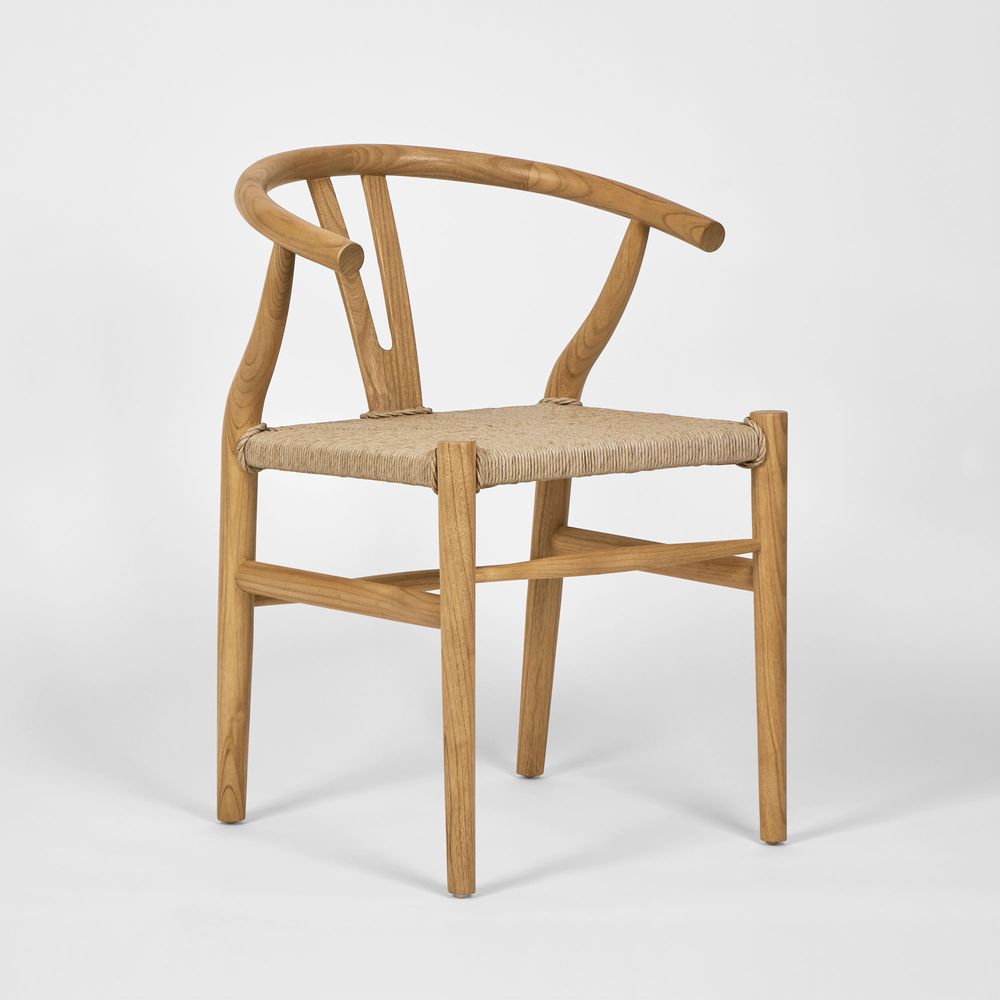 Arc Wishbone Chair Natural