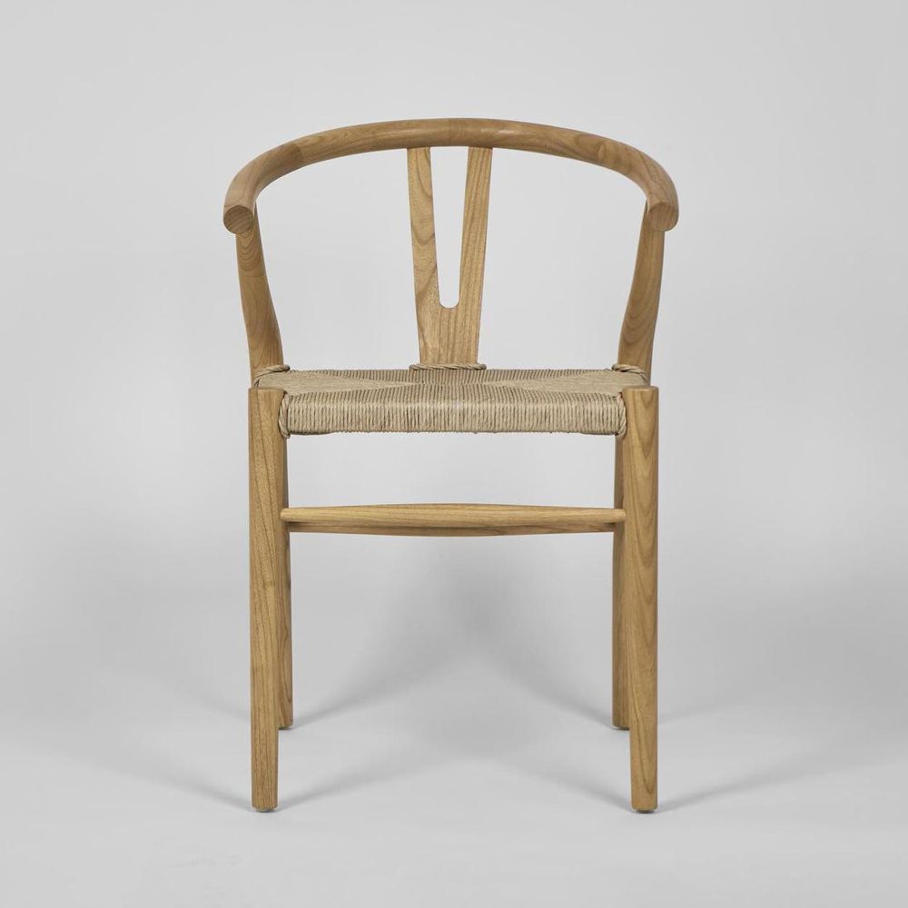 Arc Wishbone Chair Natural