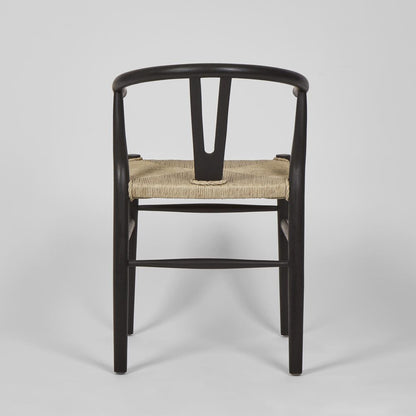 Arc Wishbone Chair Black/Natural