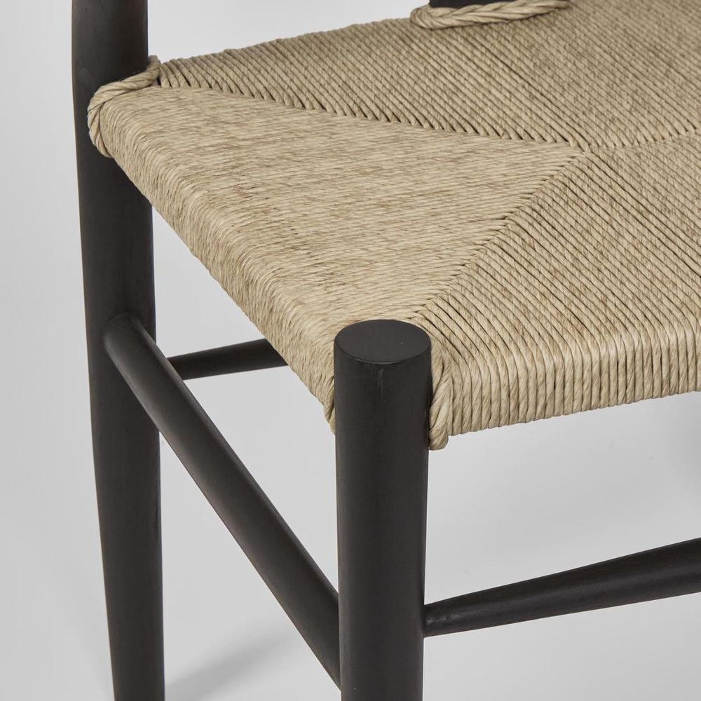 Arc Wishbone Chair Black/Natural