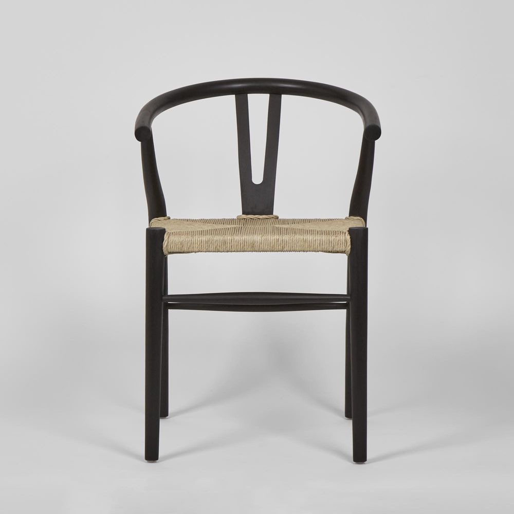 Arc Wishbone Chair Black/Natural