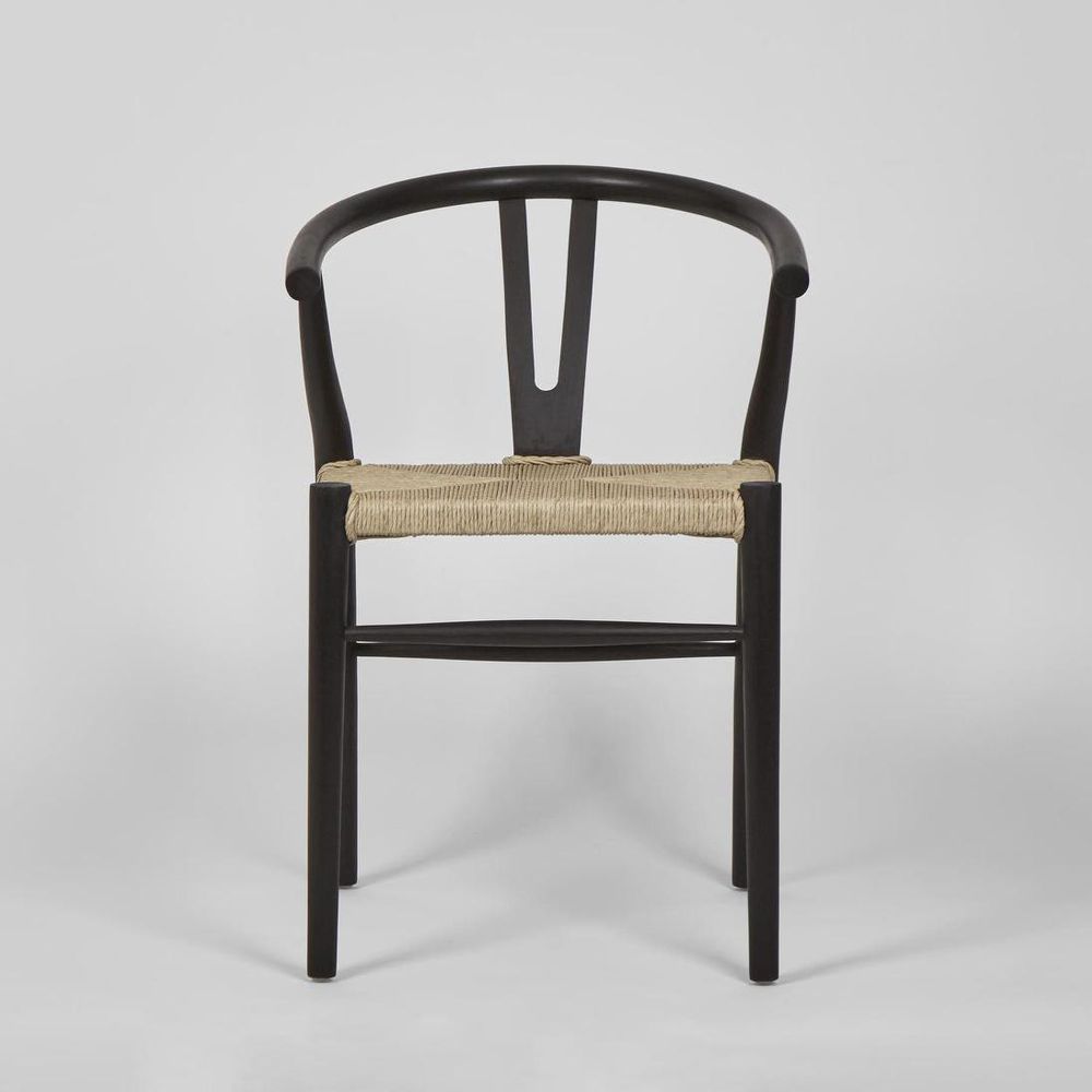Arc Wishbone Chair Black/Natural