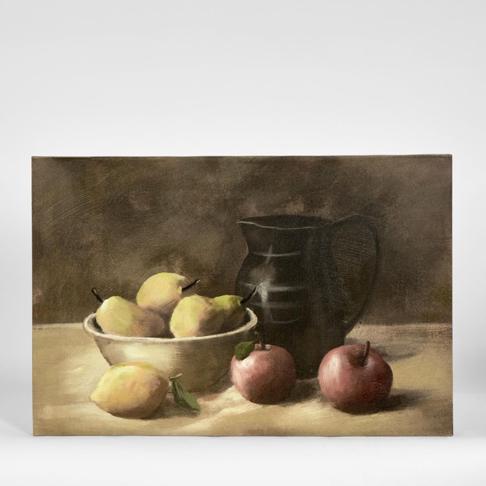 Fruit Bowl W Jug Painting Wall Art