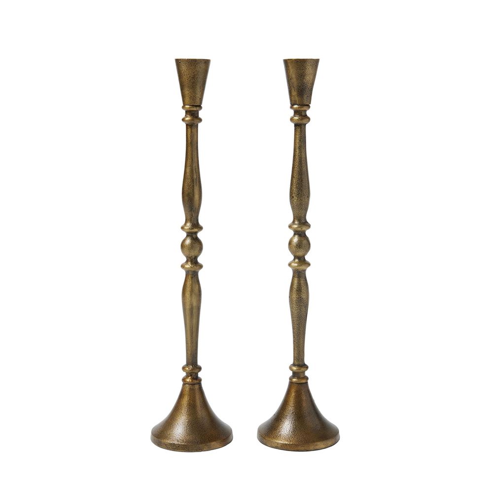 Antique Gold Candle Holders