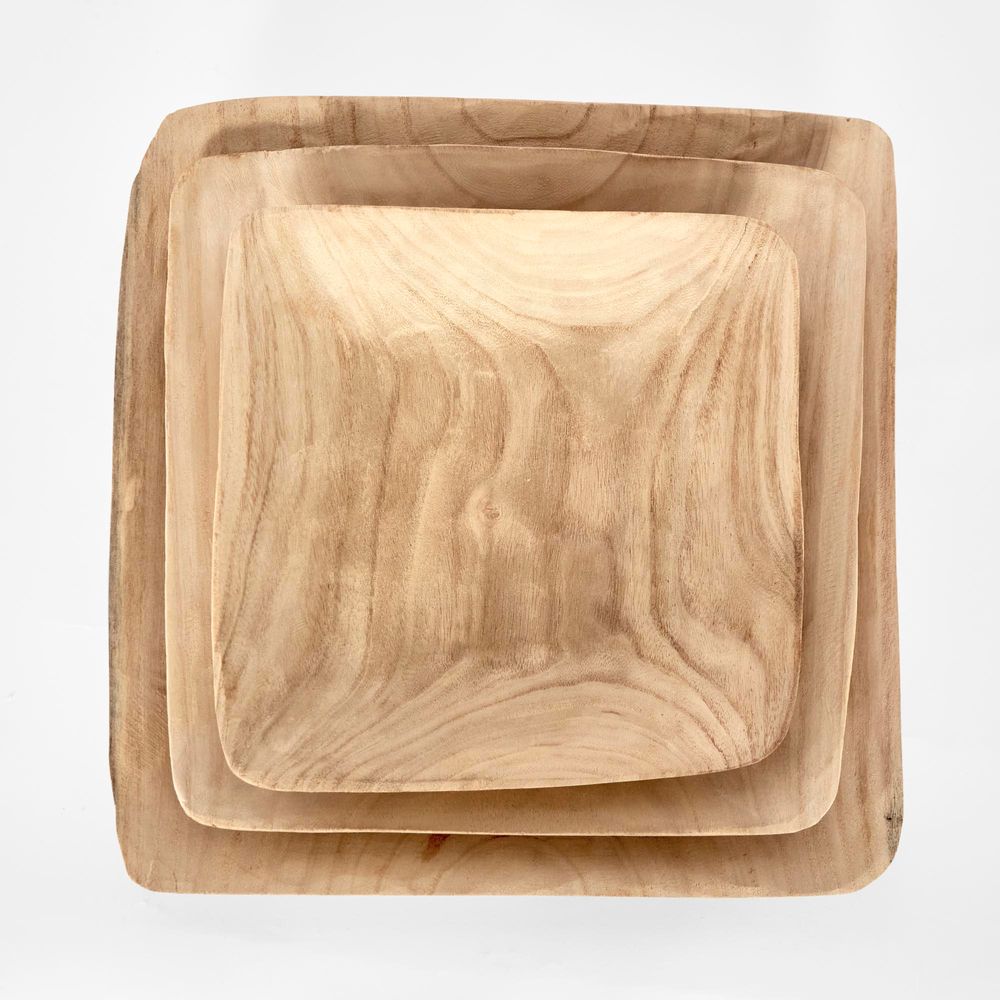 Wooden Square Trays Set3