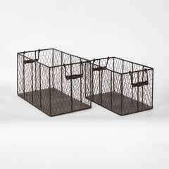 Picardy Wire Baskets Set2