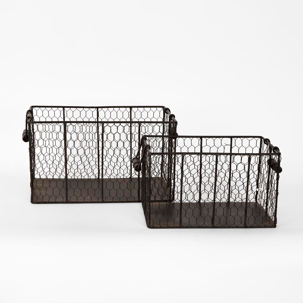 Picardy Wire Baskets Set2