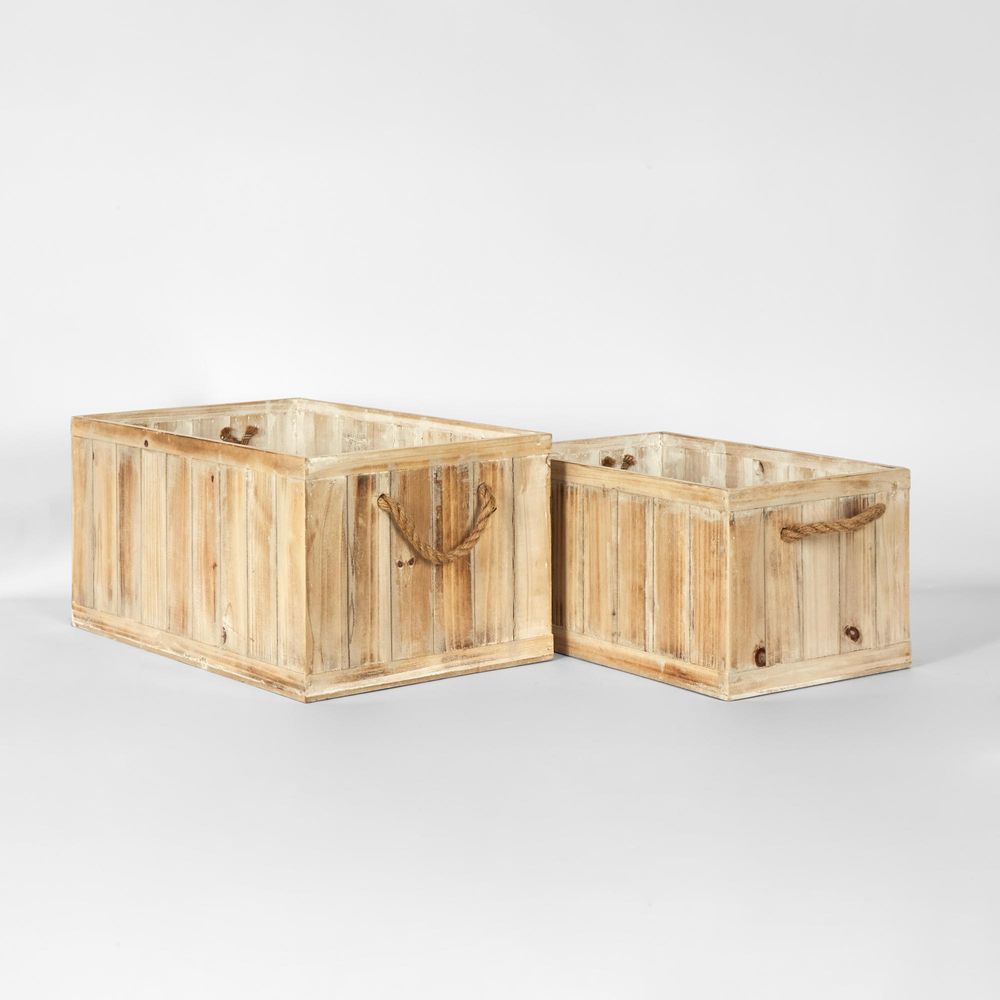 Slatted Wooden Box M2 Se