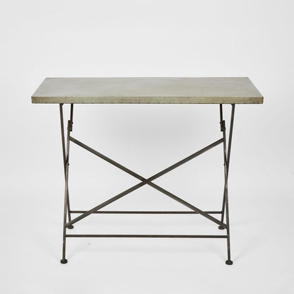 Metal Top Folding Console