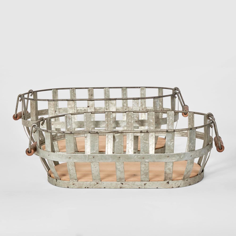 Cross Wire Basket Set2