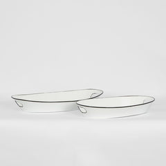 Faux Enamel Boat Trays Set2