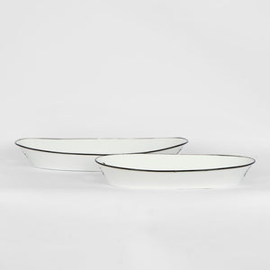 Faux Enamel Boat Trays Set2