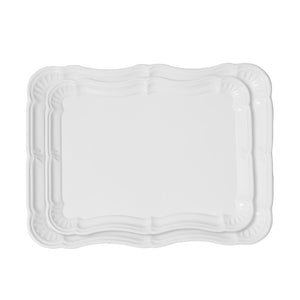 White Metal Trays Set2