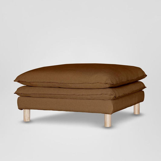 Aura Ottoman Base With Cover Brown