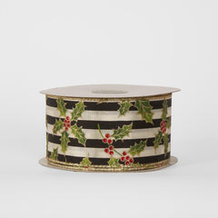 63Mm -22.86M Poinsettia Ribbon