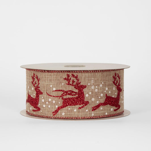 63Mm -22.86M Reindeer Ribbon