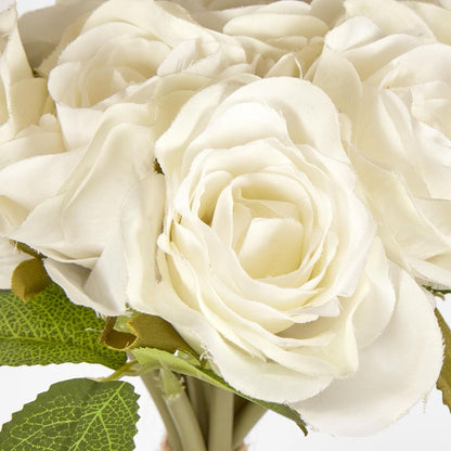 White Rose Bouquet By 9