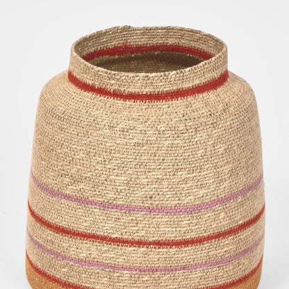 Zora Woven Basket Orange & Red