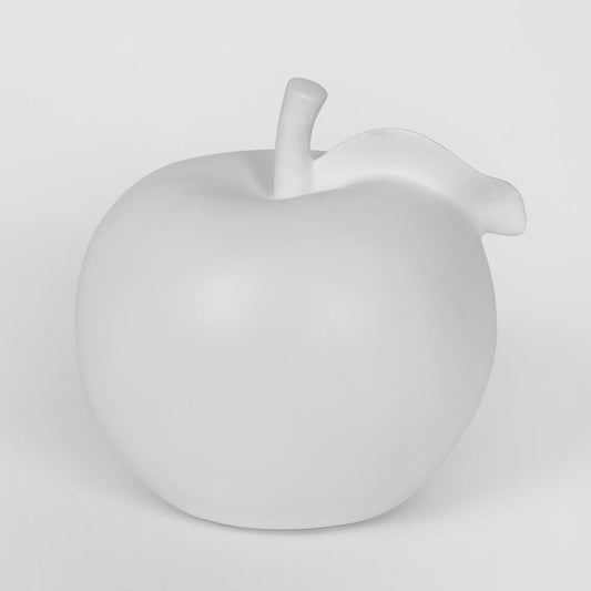 Apple Polyresin White 16Cm