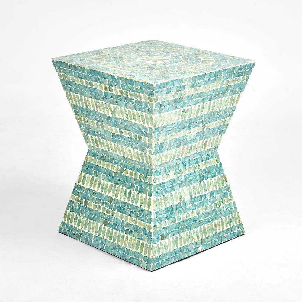 Terry Shell Inlay Side Table