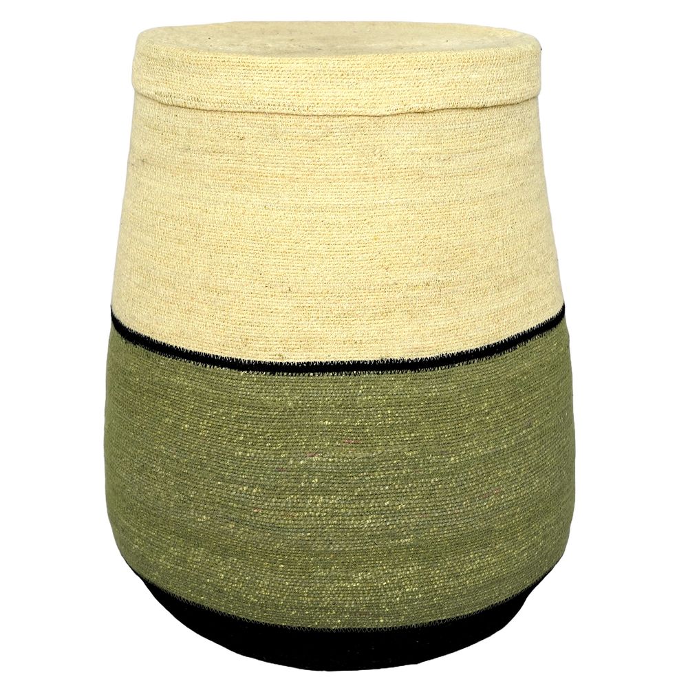 Cassis Woven Basket Green