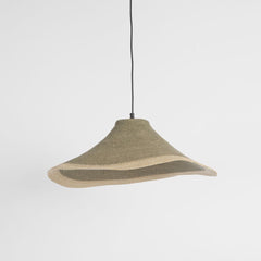 Amira Woven Pendant Shade Small Green & Natural