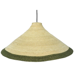 Amira Woven Pendant Shade Medium Natural & Green