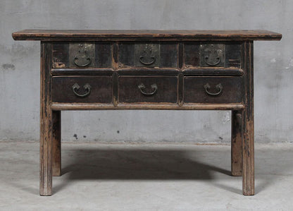 Shanxi 240Cm Console Table With Drawers 150 Years Old