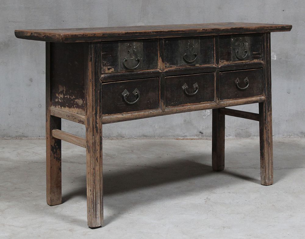 Shanxi 240Cm Console Table With Drawers 150 Years Old