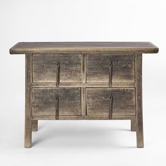 Shanxi 119Cm Table With Drawers 130 Years Old