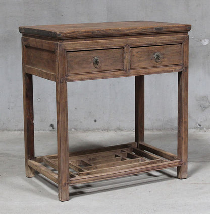 Shanxi 78Cm Table With Drawers 150 Years Old