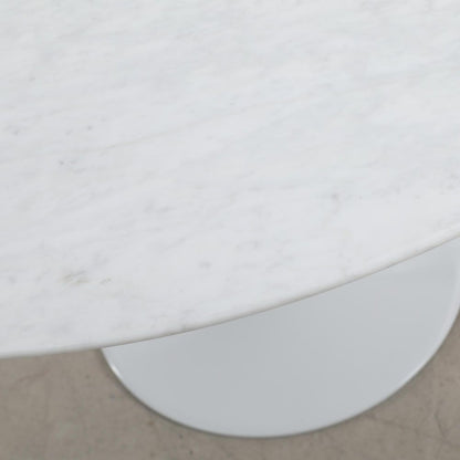 Aurora Round Dining Table Marble White 120Cm