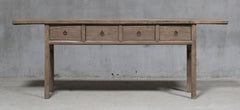 Henan 221Cm Table With Drawers 130 Years Old