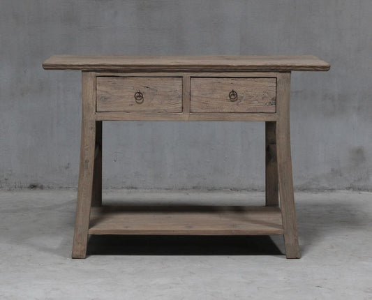 Henan 121Cm Table With Drawers 130 Years Old