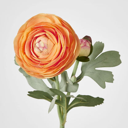 Clara Orange Ranunculus Spray 49Cm