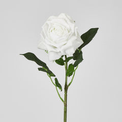 Walter Real Touch Rose Stem Winter White 61Cm