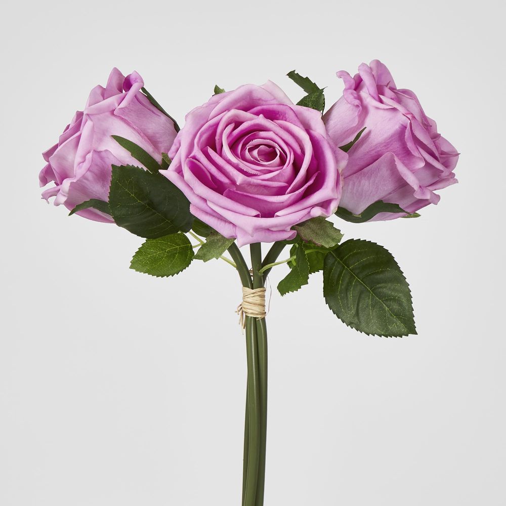 Willow Rose Bunch 29Cm Mauve