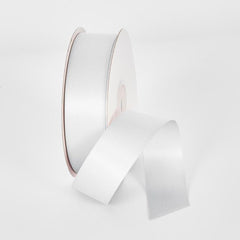 Off White 25Mm Double Sided Satin Ribbon 25 Yards - P000