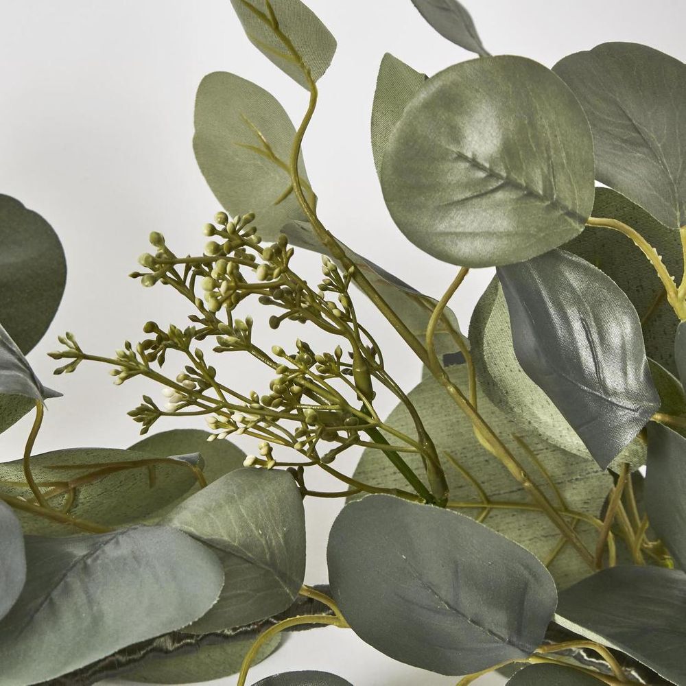182Cm Silver Dollar Leaf Garland With Seed