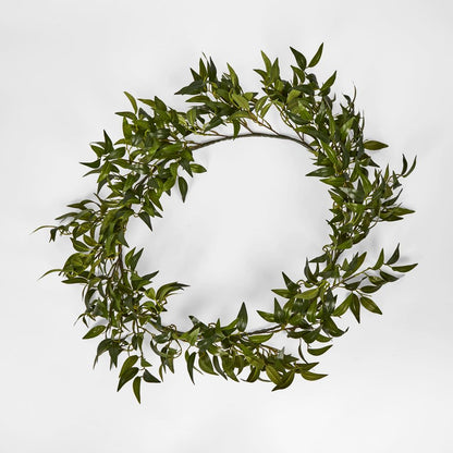 182Cm Green Ruscus Leaf Garland