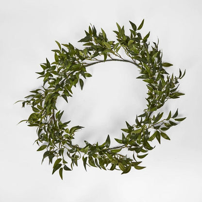 182Cm Green Ruscus Leaf Garland