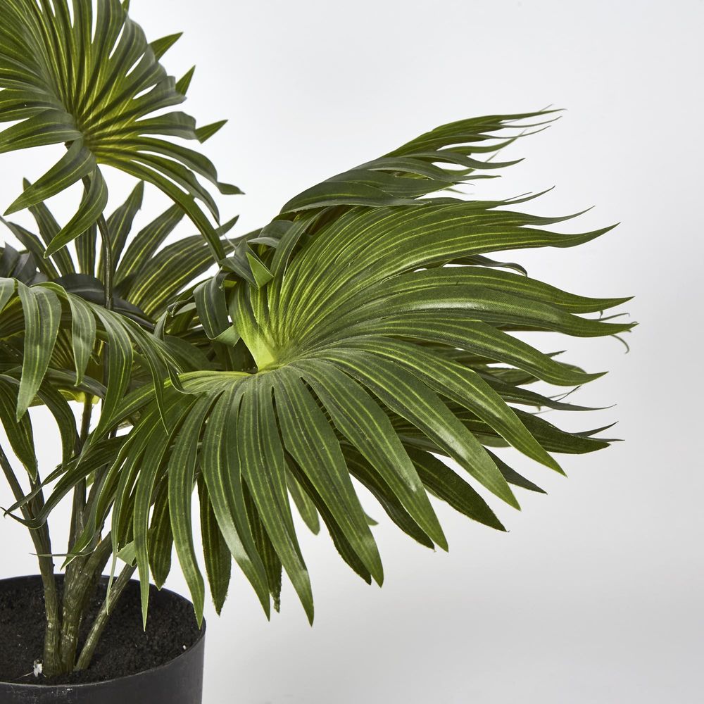 45Cm Real Touch Green Fountain Palm In Pot