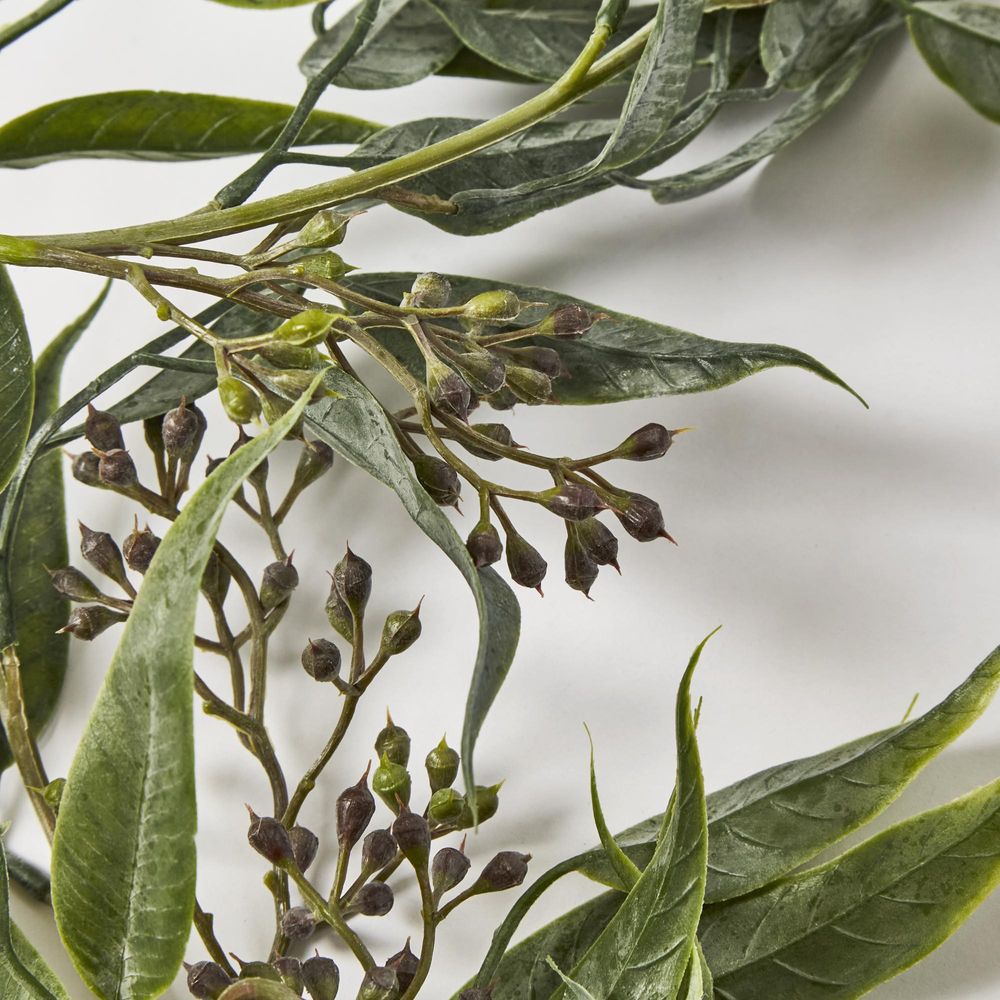 180Cm Green Seeded Eucalyptus Garland