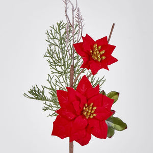 46Cm Poinsettia Branch