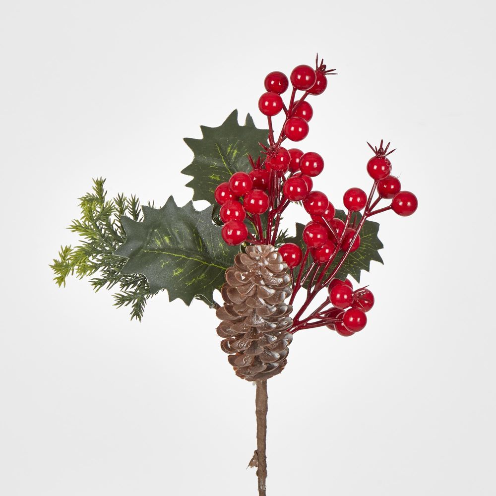 Pine Berry Pick 28Cm