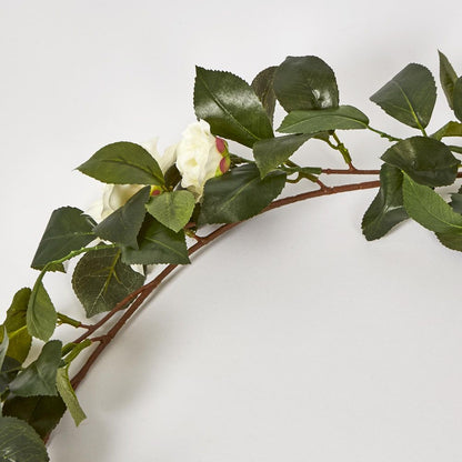 White Camellia Garland 6Ft