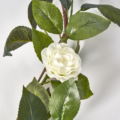 White Camellia Garland 6Ft